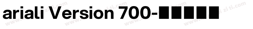 ariali Version 700字体转换